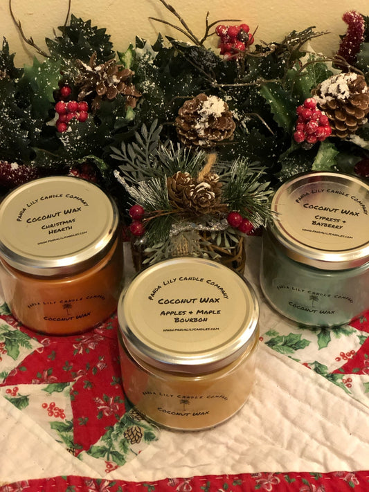 Coconut Wax Christmas Candles are ready! - Panda Lily Candle Company