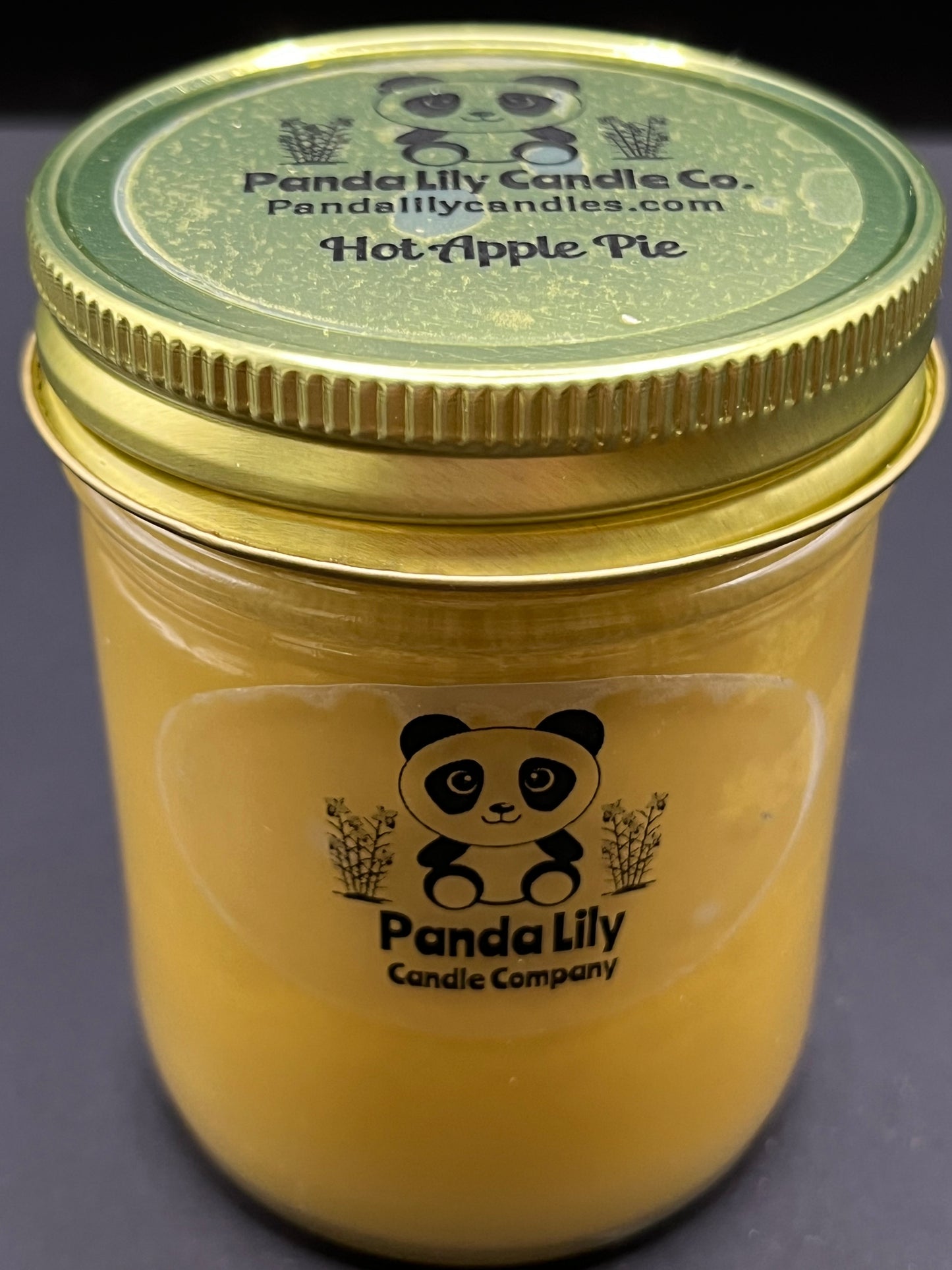 Hot Apple Pie (Soy Wax) Candle - 8oz - Panda Lily Candle Company