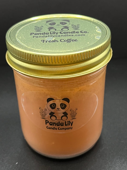 Fresh Coffee (Soy Wax) Candle - 8oz - Panda Lily Candle Company