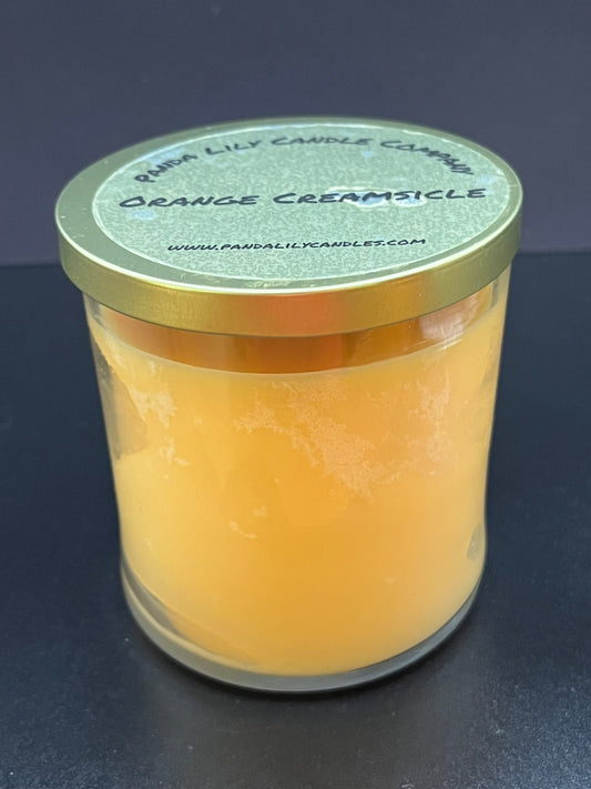 Orange Creamsicle (Double Wick Soy Wax) Candle -12oz - Panda Lily Candle Company