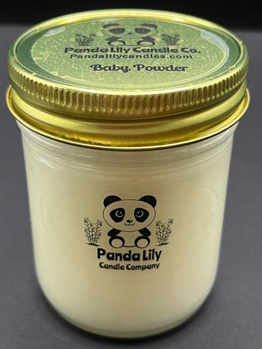 Baby Powder (Soy Wax) Candle - 8oz - Panda Lily Candle Company