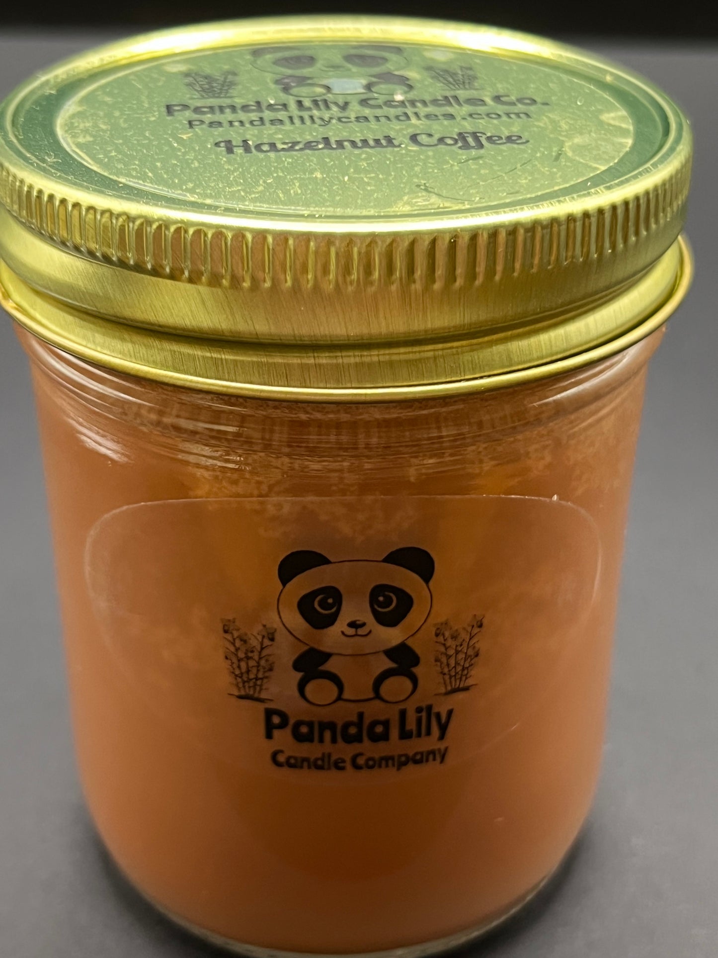 Hazelnut Coffee (Soy Wax) Candle - 8oz - Panda Lily Candle Company