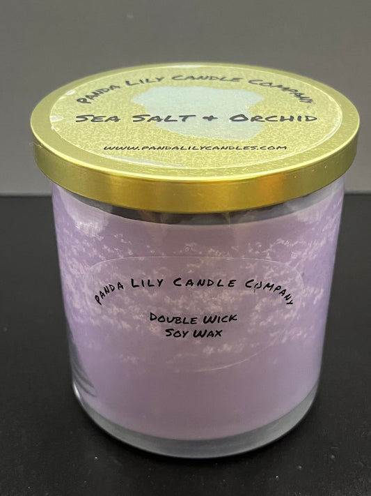 Sea Salt & Orchid (Double Wick Soy Wax) Candle -12 oc